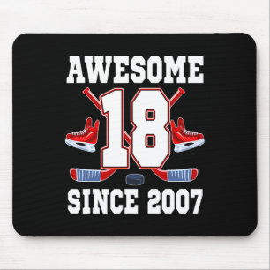 Tapis De Souris Thème de hockey sur glace pour 18 ans Awesome Sinc