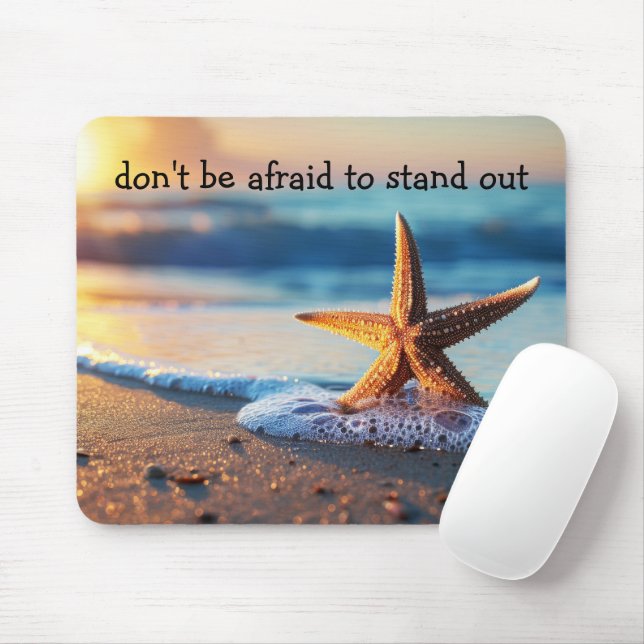 Tapis De Souris Thème Plage Inspiration Starfish Mousepad (Avec souris)