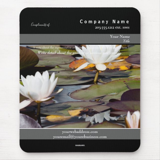 Tapis De Souris Thème promotionnel Mousepad Lily Pods - HAMbyWG (Devant)