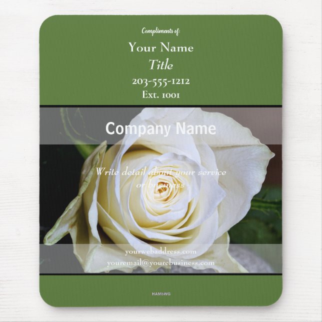 Tapis De Souris Thème Rose de Mousepad promotionnel - HAMbyWG (Devant)