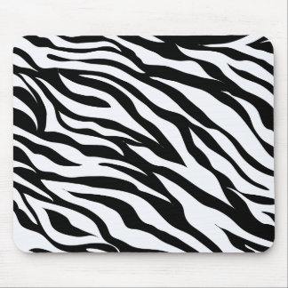 Tapis De Souris Thème Safari Noir et Blanc Impression Animale Zèbr