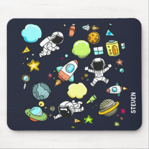 Tapis De Souris Thème spatial cool - Astronauts & Rocket Ships