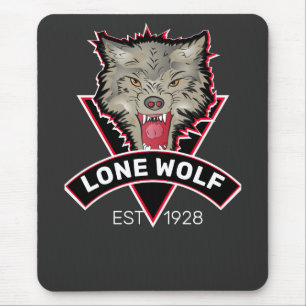 Tapis De Souris Thème Wolf personnalisé eSport Team Sign