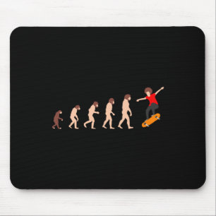 Tapis De Souris Théorie de l'évolution skateboard drôle