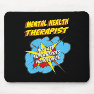 Tapis De Souris Thérapeute de la santé Fun Superhero emploi