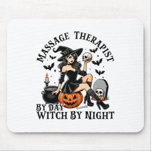 Tapis De Souris Thérapie drôle Halloween Mage Thérapiste Par Jour