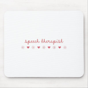 Tapis De Souris Thérapie orthophoniste Valentines Jour de la margu