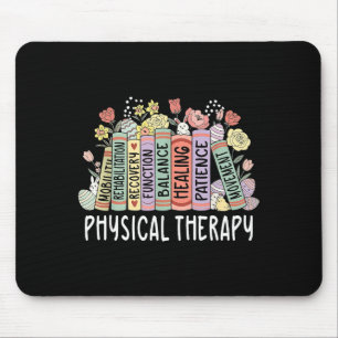 Tapis De Souris Thérapie physique floral livre Pâques kinésithérap