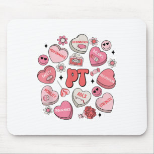 Tapis De Souris Thérapie physique Valentines Super Jour Coeur Bonb