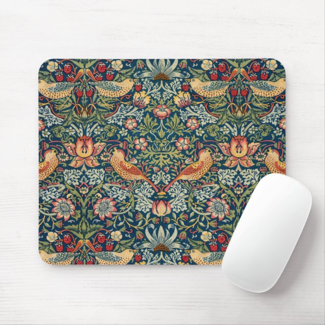 Tapis De Souris Thief de fraises par William Morris (Avec souris)