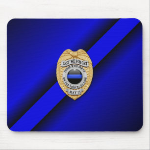Tapis De Souris Thin Blue Line Badge