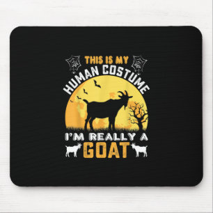 Tapis De Souris This Is My Human Costume Goat Venin