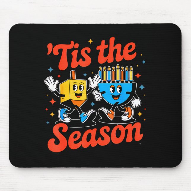 Tapis De Souris This Is The Season Happy Hanukkah Funny Jewish Cha (Devant)