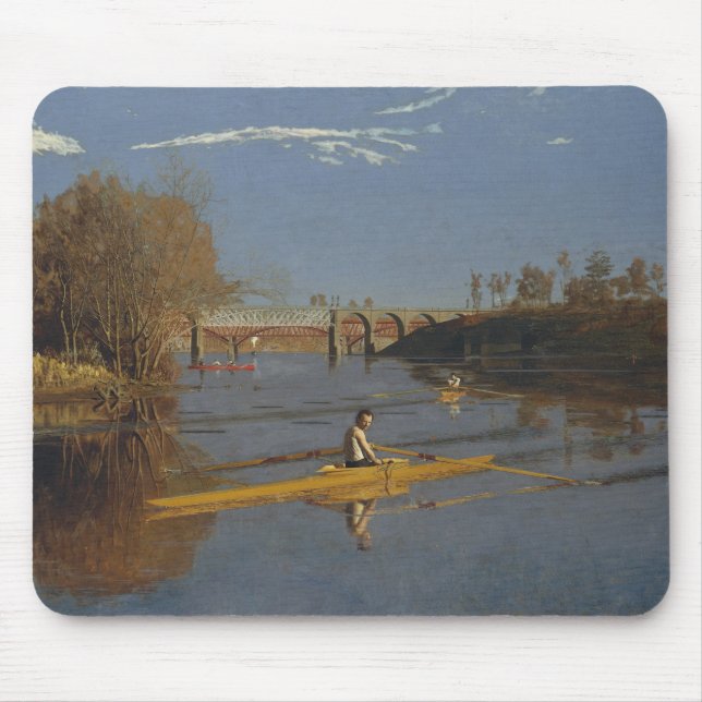 Tapis De Souris Thomas Eakins - les avirons simples de champion (Devant)
