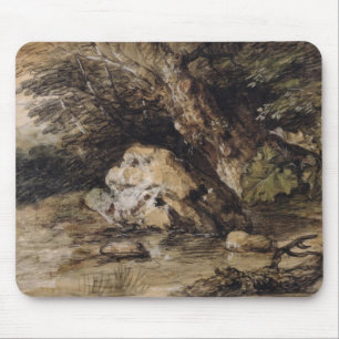 Tapis De Souris Thomas Gainsborough un paysage accidenté avec