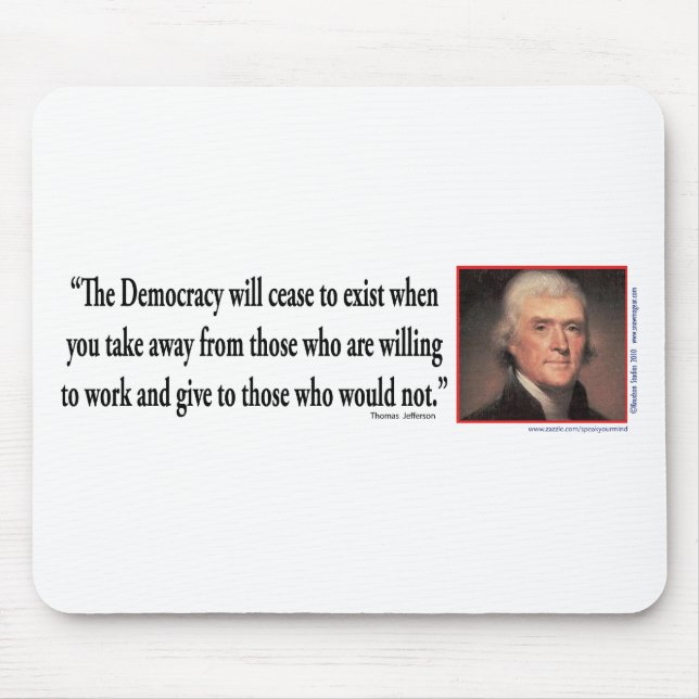 Tapis De Souris Thomas Jefferson (Devant)