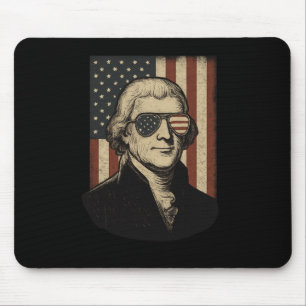 Tapis De Souris Thomas Jefferson 4 juillet Fête de l'Indépendance