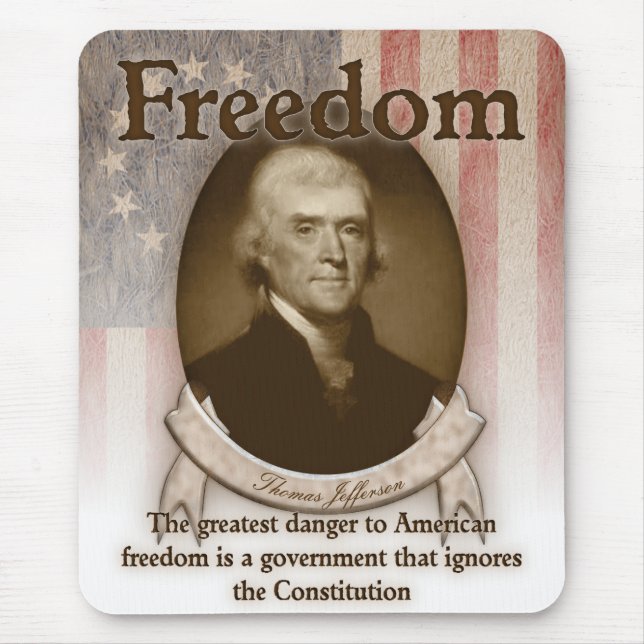 Tapis De Souris Thomas Jefferson - liberté (Devant)