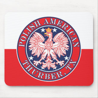 Tapis De Souris Thurber Texas Polonais Aigle Américain