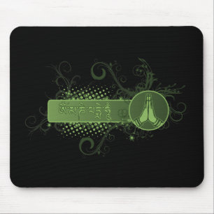 Tapis De Souris Tibétain vert de Namaste