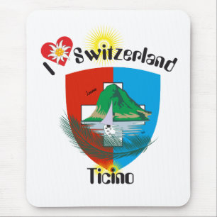 Tapis De Souris Ticino Svizzera / Tessin Suisse Mousepad