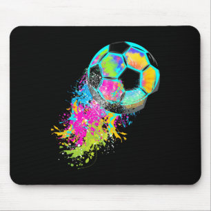Tapis De Souris Tie Dye Coloré de Foot Ll