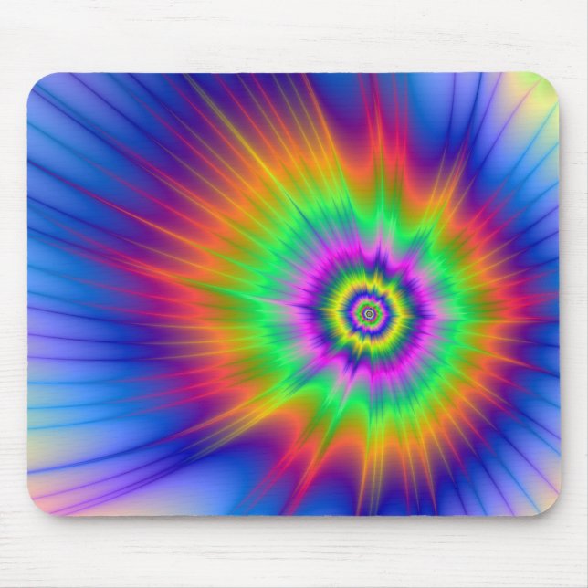Tapis De Souris Tie Dye Fireball (Devant)