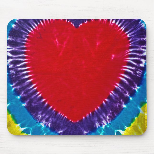 Tapis De Souris Tie Dye Heart (Devant)