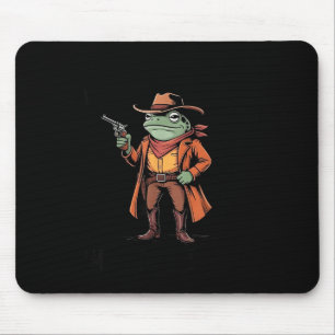 Tapis De Souris Tiens-toi partenaire Je suis un cow-boy grenouille