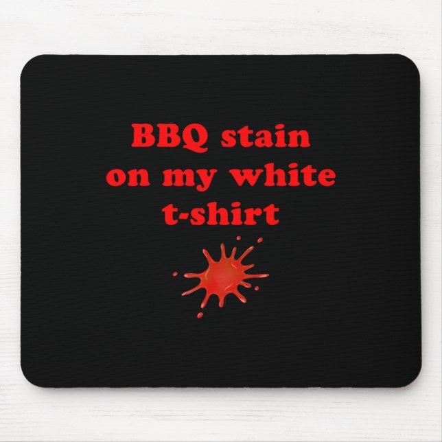 Tapis De Souris Tige Barbecue Sur Mon Blanc 2 (Devant)