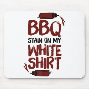 Tapis De Souris Tige barbecue sur mon blanc Premium