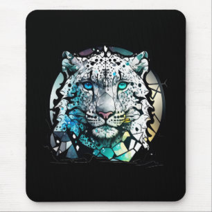 Tapis De Souris Tiger Animal Portrait Vitrail Faune Gratuite