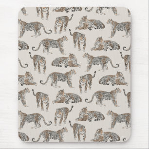 Tapis De Souris Tiger animal rose moderne