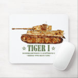 Tapis De Souris Tiger I World War Deux Allemand Lourd Tank Panzer<br><div class="desc">Une description détaillée du char lourd allemand Tiger I ausf E World War Two. Illustration de l'aquarelle de Grunge contre un arrière - plan blanc. Vue latérale ou profil. Sous le char,  le texte le décrit comme un char lourd 2ÈME GUERRE MONDIALE allemand.</div>