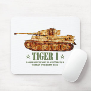 Tapis De Souris Tiger I World War Deux Allemand Lourd Tank Panzer 
