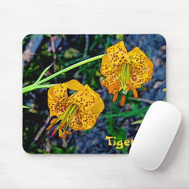 Tapis De Souris Tiger Lily (Avec souris)