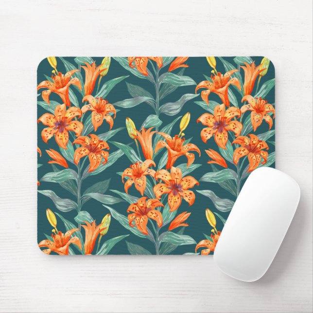 Tapis De Souris Tiger Lily (Avec souris)