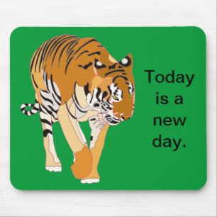 Tapis De Souris Tiger Marcher Votre Message Mousepads