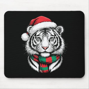 Tapis De Souris Tiger Noël Noël Chapeau F Costume de Noël
