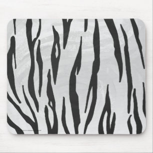 Tapis De Souris Tiger noir et blanc