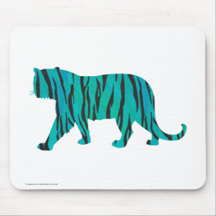 Tapis De Souris Tiger noir et Turquoise