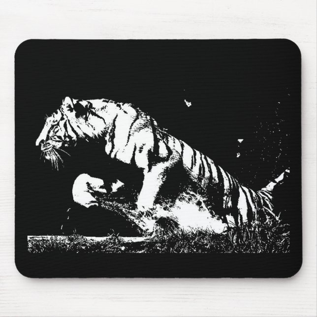 Tapis De Souris Tiger Pop Art (Devant)