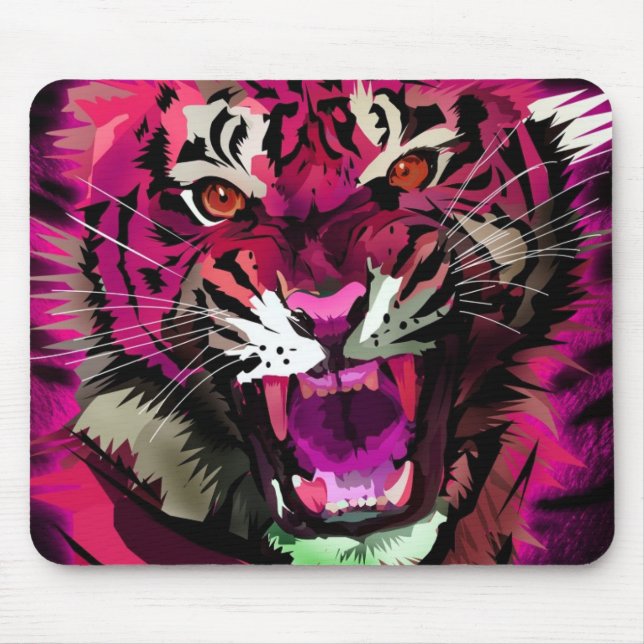 Tapis De Souris Tiger - Rose (Devant)