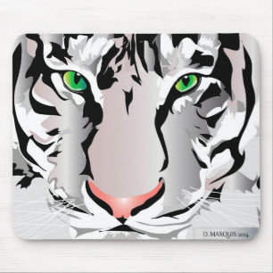 TAPIS DE SOURIS TIGER-WHITE/GREY MOUSEPAD