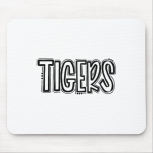 Tapis De Souris Tigers Swash Esprit Scolaire Orange Pied Noir Spo