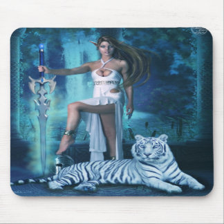 Tapis De Souris Tigre 1 (Mousepad) de chasseur et d'animal