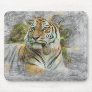 Tapis De Souris tigre animal artistique 3