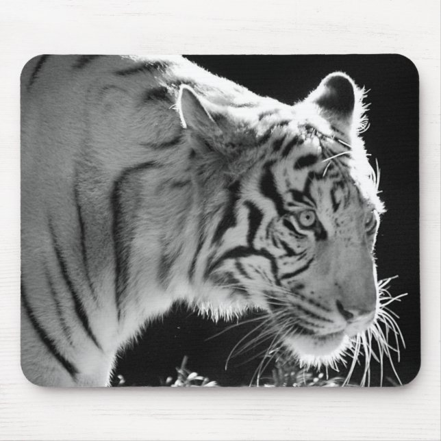 Tapis De Souris Tigre blanc Mousepad (Devant)
