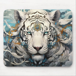 Tapis De Souris Tigre Colorful Animal Enchanter
