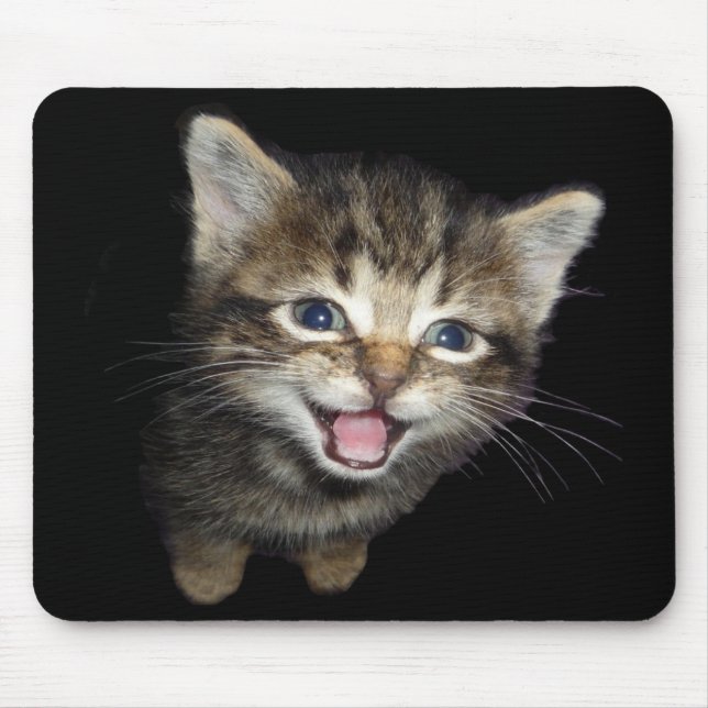 Tapis de souris tigré de chaton (Devant)